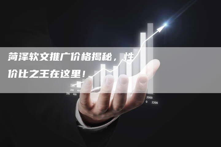 菏泽软文推广价格揭秘，性价比之王在这里！