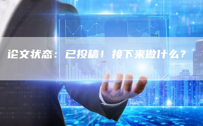 论文状态：已投稿！接下来做什么？